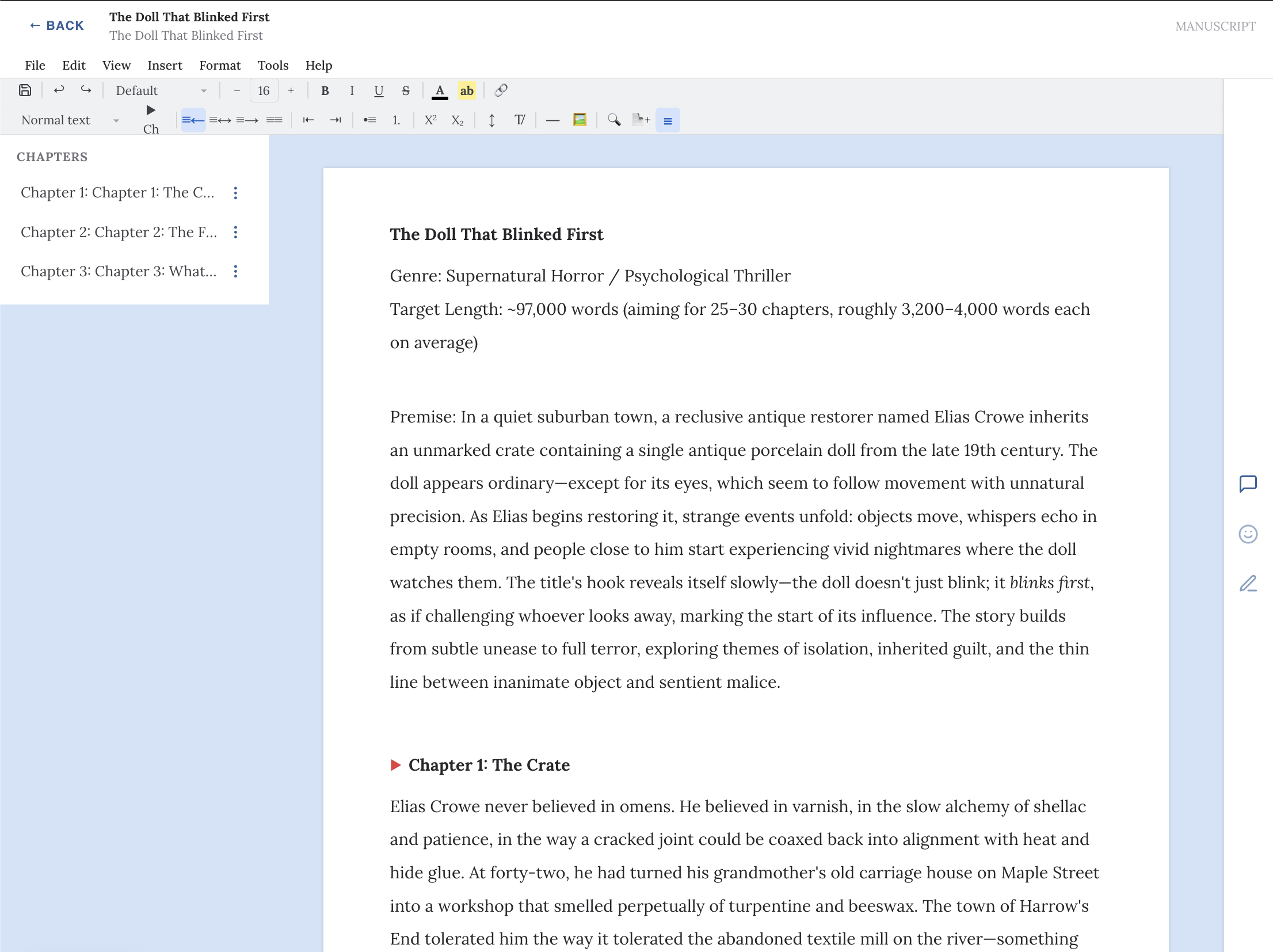 The Writer's Desk on Taper